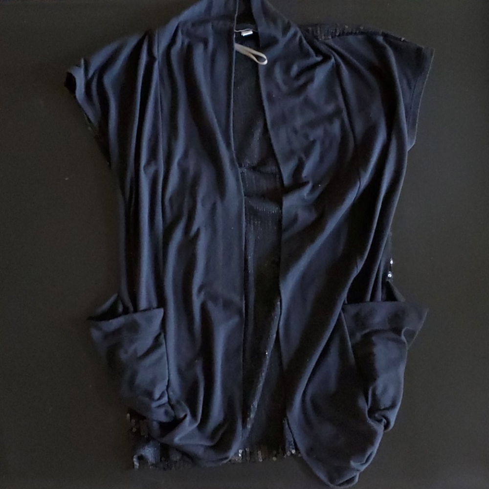 Shimmering Black Cardigan